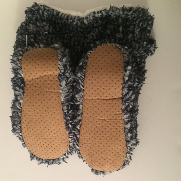 Sherpa Slipper Boot Size 6-7.5,8-9.5 Pink Blue Non-Slip Grips - Picture 3 of 8